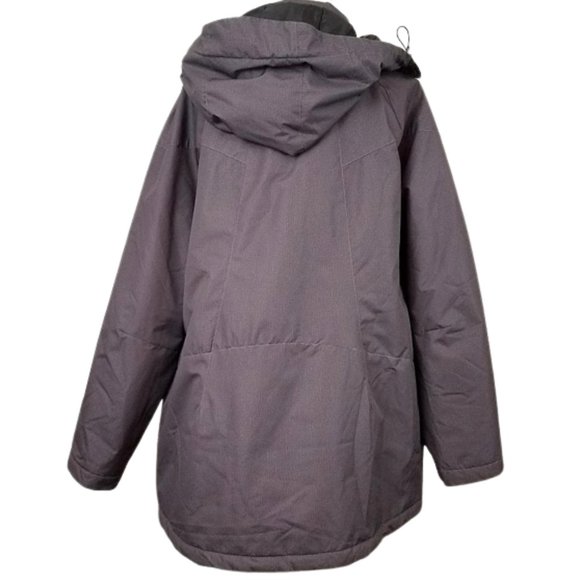 WOMAN WITHIN Gray Hooded Zip Coat Jacket Women's 1X 22/24 - Picture 1 of 13